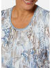 GOLDNER Bequemes Druckshirt im Mustermix in hellblau / natur