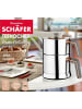 Schäfer Teekessel 1,25 Liter und Wasserkessel 2,5 Liter 18/10 Edelstahl in Silber