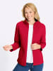 Sieh an! Fleece-Jacke in rot