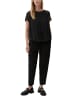 S.OLIVER RED LABEL Halbarmbluse in Schwarz