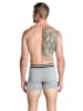 Jockey Boxershorts Cotton Stretch 3 Stück in Grau/Schwarz