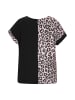 faina Women Plus Size T-Shirt in Multicolor Black