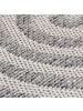 KADIMA DESIGN Teppich Outdoor Flachgewebe Boho Muster Polypropylen Balkon in Grau