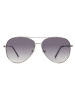 Delmao Pilotenbrille in grau
