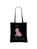 Mr. & Mrs. Panda Shopper Bag Schwein Glück mit Spruch in Schwarz