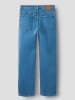 TWO SOON Straight Fit Jeans in Medium Blue Denim
