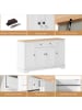 ABRIHOME Multifunktions Sideboard 138 cm mit Stauraum & Kippschutz in Natürlich