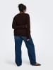 ONLY Carmakoma Strickpullover in Coffee Bean 1
