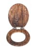 Wenko WC-Sitz Mod. Rustic Braun, WC-Sitz Rustic Braun in Braun