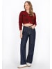 myMo Women Cardigan in burgundy melange
