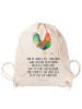 Mr. & Mrs. Panda leichtrucksack Hahn Korn mit Spruch in Creme