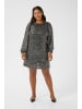 KAFFE curve Jerseykleid KClaila A-shape in Silver Sequin