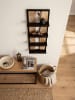 KADIMA DESIGN Wandregal 30x80x10 cm Massivholz / Metall Hängeregal