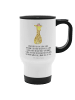 Mr. & Mrs. Panda Kaffeebecher Giraffe Blumenkranz mit Spruch in Weiß