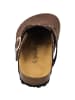 Palado Pantoletten Kiel Glint Premium Leather in Dunkelbraun