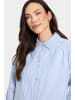 SAINT TROPEZ Langarm - Hemd KiraSZ Oversize fit in Palace Blue