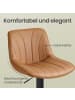 VASAGLE 2er-Set: Barhocker Tyra in Braun - (B)43 x (H)(88-108) x (T)46.5 cm