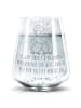 Mr. & Mrs. Panda Trinkglas Pinguine Kuscheln mit Spruch in Transparent
