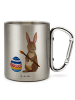 Mr. & Mrs. Panda Becher Hase Eier Malen ohne Spruch in Silber