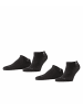 Burlington Sneaker-Socken Doppelpack in Black