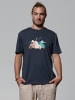 wat? Apparel T-Shirt Night & Clouds in India Ink Grey