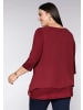 sheego Blusenshirt in rubinrot