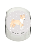 Mr. & Mrs. Panda Leckerli Glas Basenji Lebensretter ohne Spruch in Grau Pastell