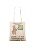 Mr. & Mrs. Panda Henkeltasche Dozentin Leidenschaft mit Spruch in Creme