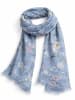 collezione alessandro Schal " Flora " in blau