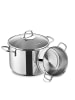 Korkmaz Korkmaz Perla Spaghetti-Topfset 20 x 18 cm - 18/10-Edelstahl in Silber