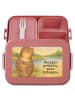 Mr. & Mrs. Panda Lunchbox Otter Muschel Design mit Spruch in Rot Pastell