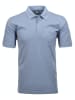 Ragman Kurzarm Softknit Poloshirt in Blau