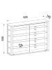 ebuy24 Vitrinenschrank VitrosaL 2 Anthrazit 83 x 18 cm