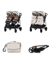 Chipolino Geschwisterkinderwagen Duo Smart in natur