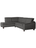 58 aufm Kessel ECKSOFA mit Ottomane links Kaylil Flachgewebe anthrazit