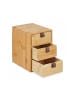 relaxdays Schreibtisch Organizer in Natur - (B)15 x (H)21 x (T)20 cm