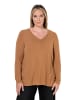 MIAMODA Langarmshirt in zimtbraun