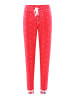 P.J. Salvage Pyjamahose COZY IN LOVE in rot