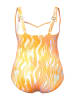 Ulla Popken Badeanzug in dunkel orange