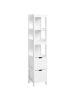Beliani Badezimmerschrank APPROUAGUE in Weiß - (W) 30 x (H) 145 x (L) 30 cm