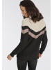 Laura Scott Strickpullover in schwarz-rosa
