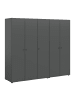 ebuy24 Kleiderschrank Darwin Anthrazit 200 x 51 cm