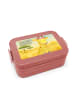 Mr. & Mrs. Panda Bento Box Giraffe Blumenkranz Design mit Spruch in Rot Pastell