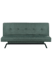 Beliani Schlafsofa LEEDS in Grün/Schwarz - (W) 188 x (H) 85 x (L) 93 cm