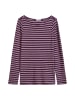 Gestreiftes Longsleeve regular in Dark Purple