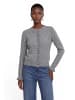 Zero  Strick-Cardigan mit Rüschen in True Grey Melange