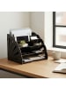 relaxdays Briefablage in Braun - (B)34 x (H)28 x (T)28 cm