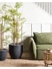 Beliani Outdoor Blumentopf KANNIA in Grau - (W) 46 x (H) 46 x (L) 46 cm