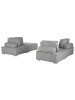 Beliani 4-tlg Modulsofa TIBRO in Grau/Braun