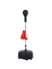 HOMCOM Punchingball-Set,ø48 x H136-154 cm,Schwarz + Rot